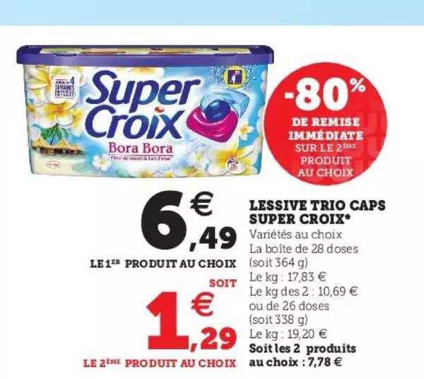 Lessive Trio Caps Super Croix