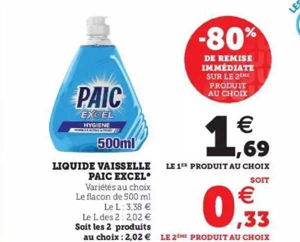 Liquide Vaisselle Paic Excel