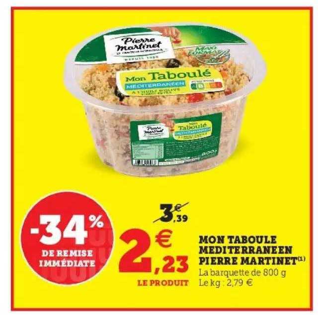 mon taboulé méditerranéen pierre martinet