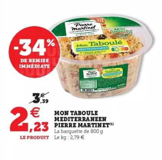 mon taboulé méditerranéen pierre martinet