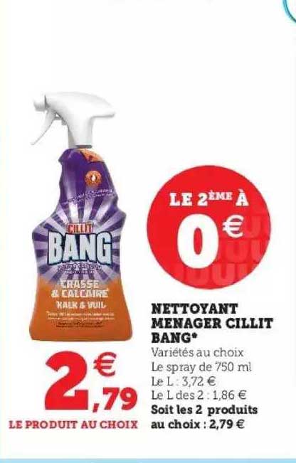 nettoyant ménager cillit bang