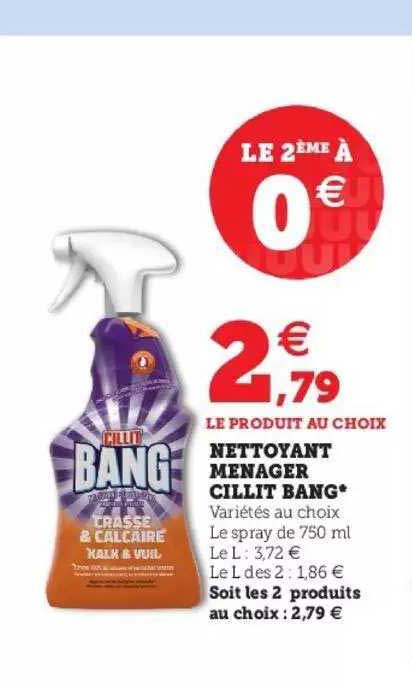 nettoyant ménager cillit bang