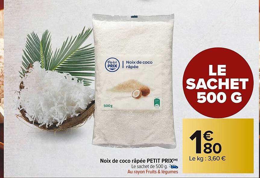 noix de coco râpée petit prix