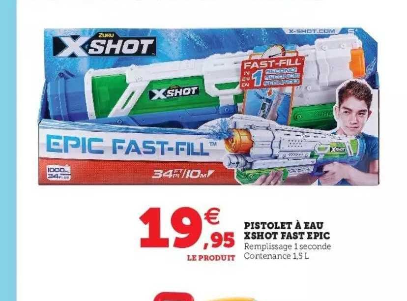 pistolet à eau xshot fast épic