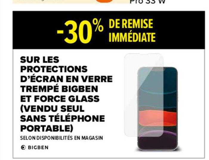 Protections D'écran En Verre Trempé Bigben Et Force Glass