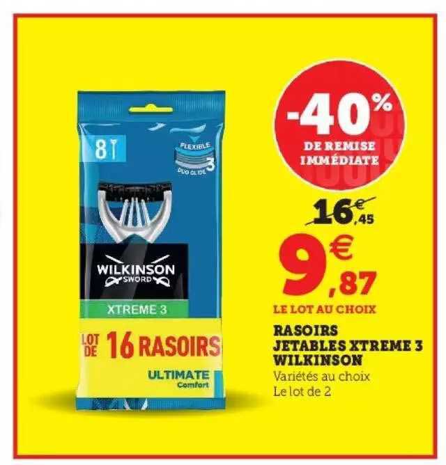 Rasoirs Jetable Xtreme 3 Wilkinson