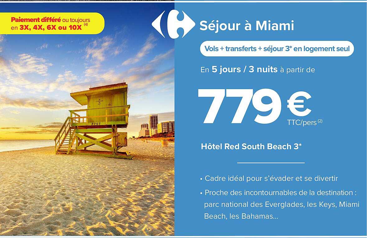 séjour à miami : hôtel red south beach 3*