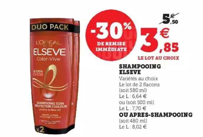 shampooing elsève ou après-shampooing