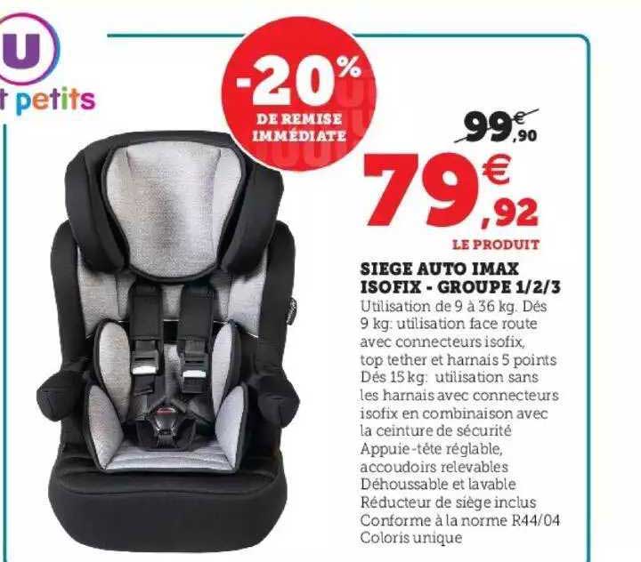 siège auto imax isofix - groupe 1-2-3