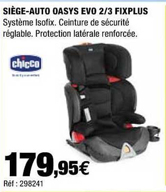 siège-auto oasys evo 2-3 fixplus