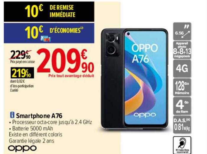smartphone a76 oppo