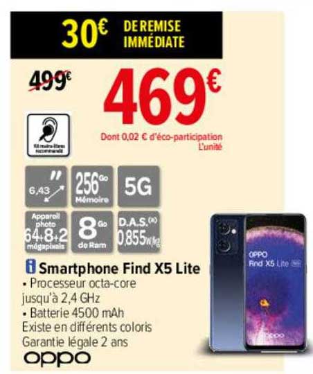 smartphone find x5 lite oppo