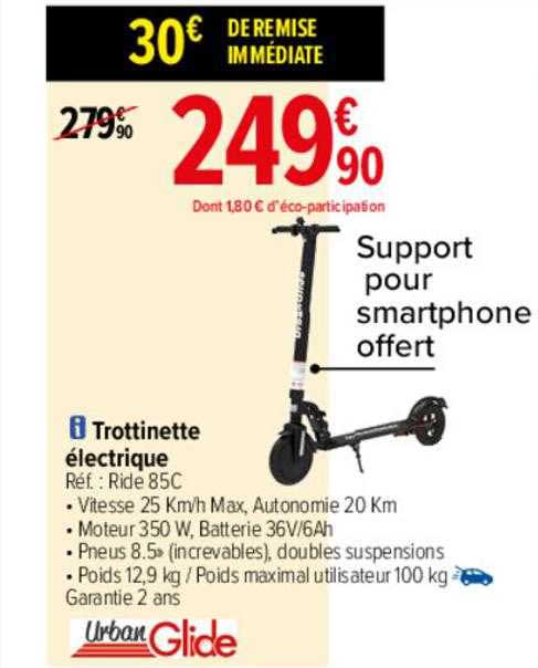 trottinette électrique urban glide