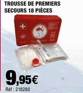trousse de premiers secours 18 pièces