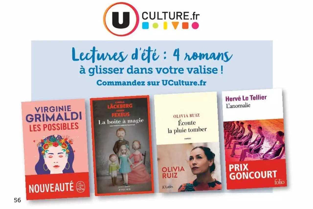 u culture.fr : lectures d'été 4 romans