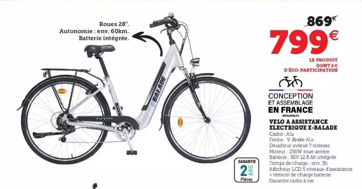 vélo à assistance électrique e-balade