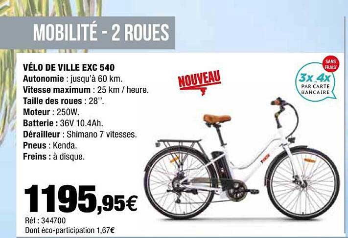 vélo de ville exc 540