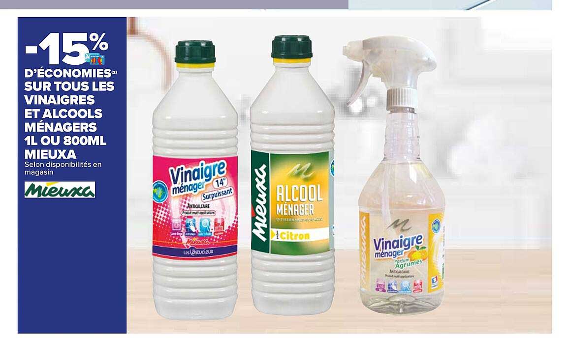 vinaigres et alcools ménagers mieuxa