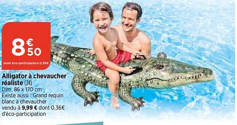 alligator à chevaucher réaliste