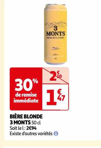 bière blonde 3 monts