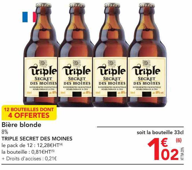 Bière Blonde Triple Secret Des Moines