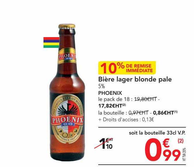 bière lager blonde pale phoenix
