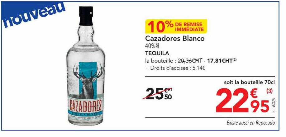 Cazadores Blanco Tequila