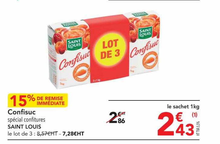 confisuc spécial confitures saint louis