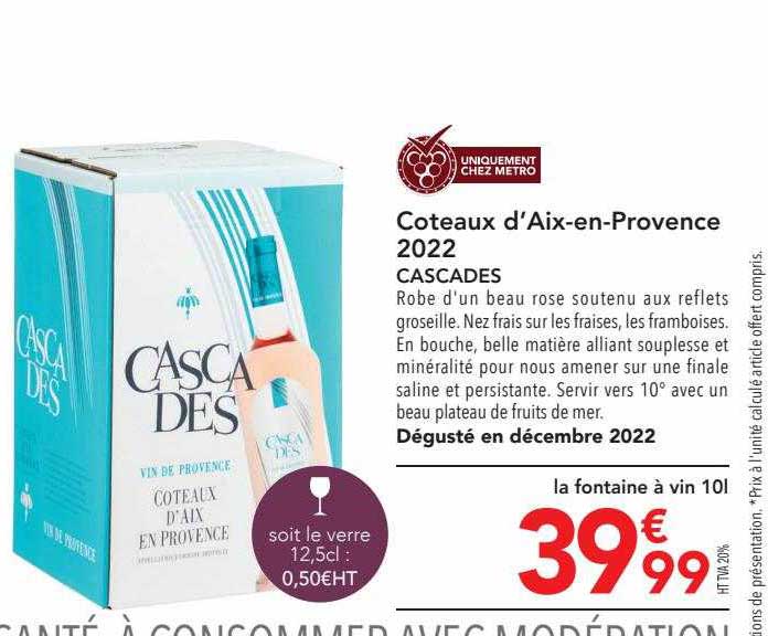 coteaux d'aix-en-provence 2022 cascades