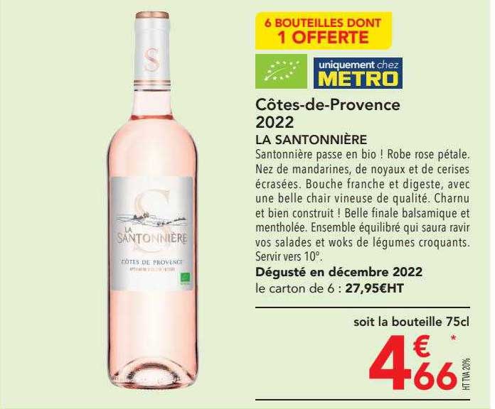 côtes-de-provence 2022 la santonnière