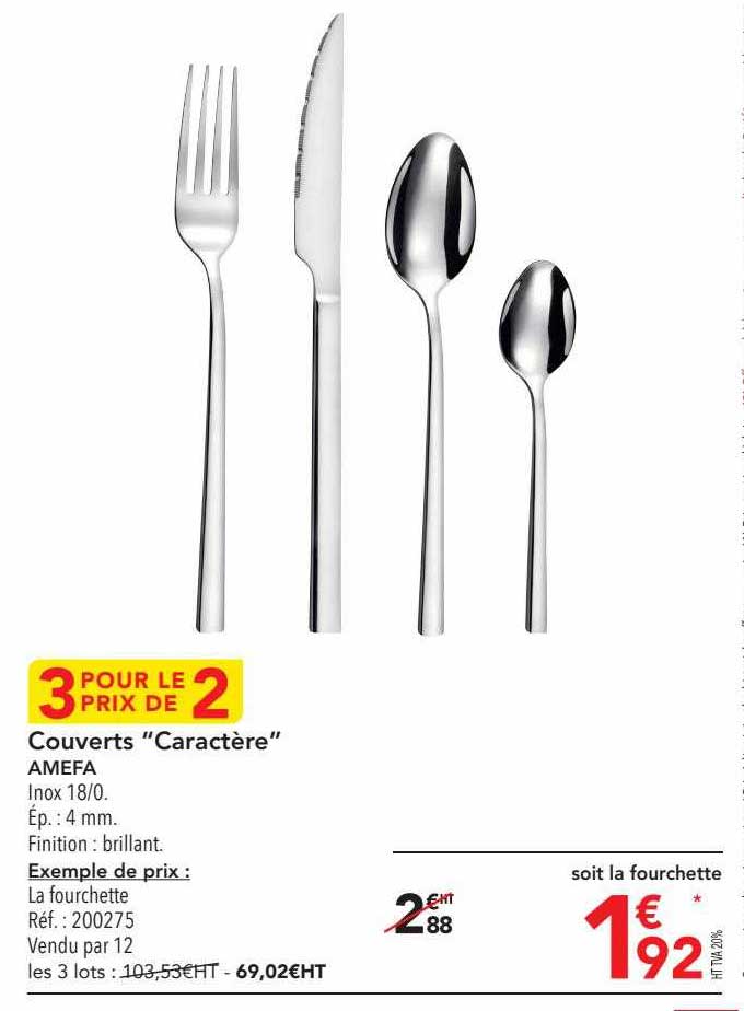 Couverts "caractère" Amefa