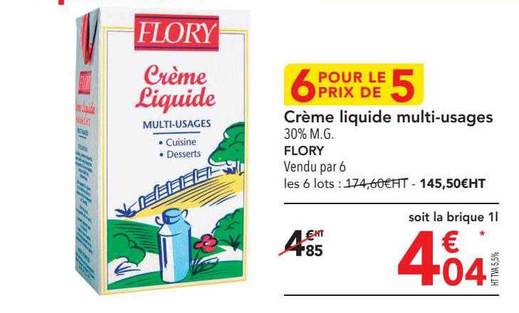 crème liquide multi-usages flory