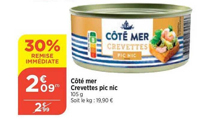 crevettes pic nic côté mer