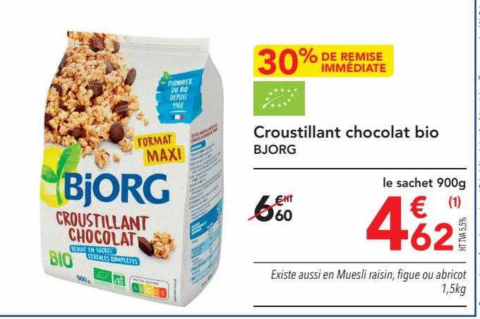 Croustillant Chocolat Bio Bjorg