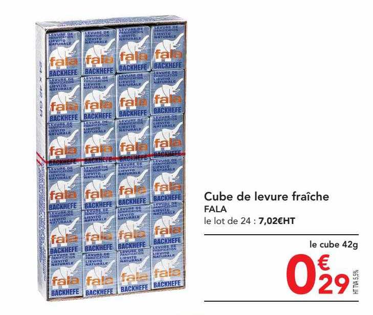 cube de levure fraîche fala