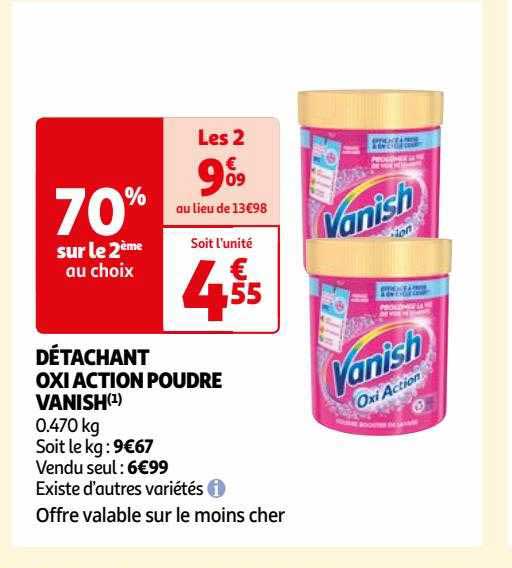 Détachant Oxi Action Poudre Vanish