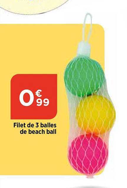 filet de 3 balles de beach ball