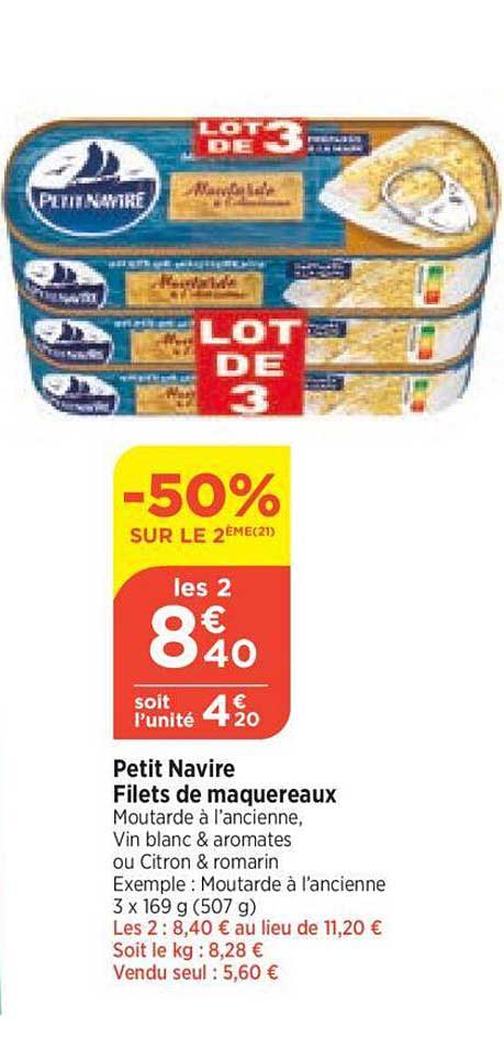 Filets De Maquereaux Petit Navire