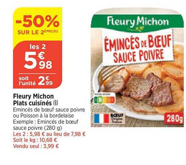 fleury michon plats cuisinés