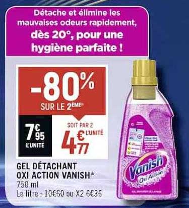 gel détachant oxi action vanish
