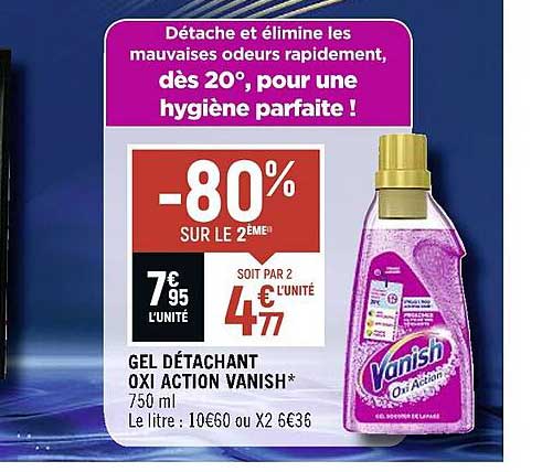 gel détachant oxi action vanish