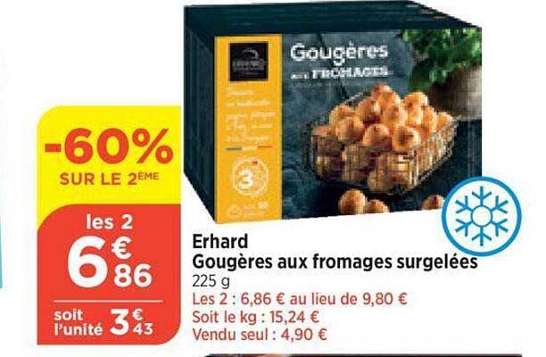 Gougères Aux Fromages Surgelées Erhard