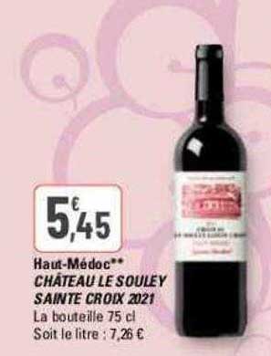 haut-médoc château le souley sainte croix 2021