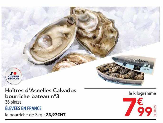 huîtres d'asnelles calvados bourriche bateau n°3