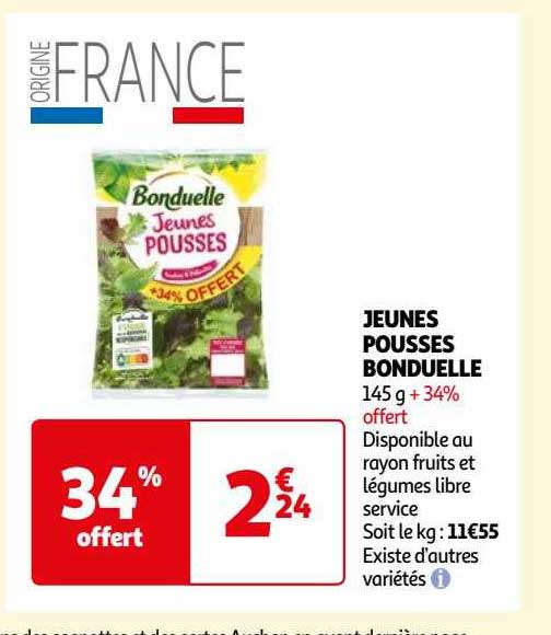 jeunes pousses bonduelle