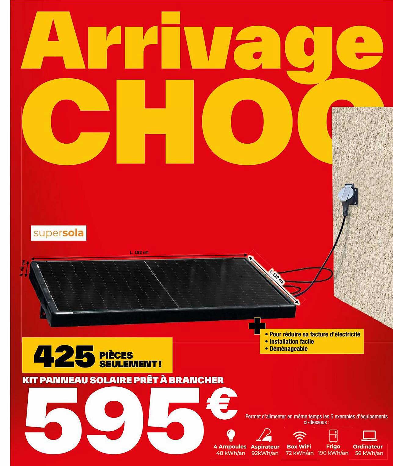 Kit Panneau Solaire Prêt à Brancher