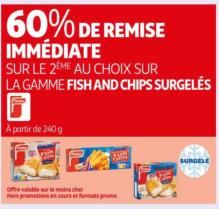 la gamme fish and chips surgelés