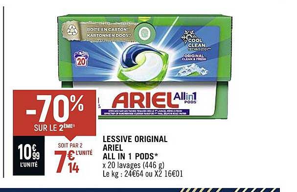 lessive original ariel all in 1 pods