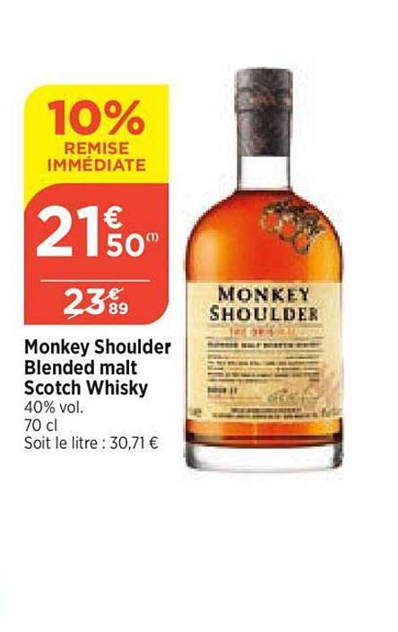 Monkey Shoulder Blended Malt Scotch Whisky
