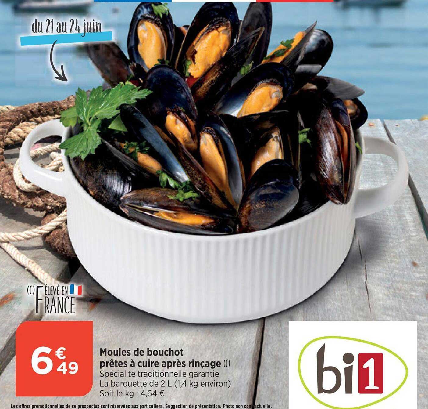 moules de bouchot prêtes à cuire après rinçage